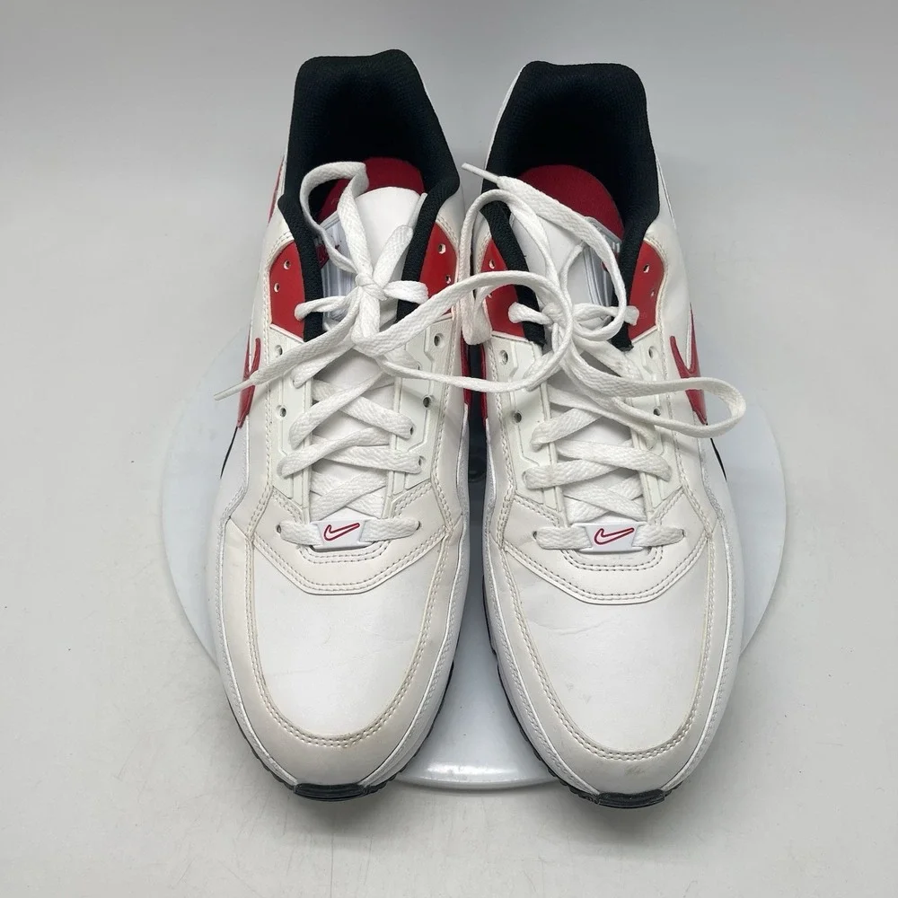 Nike Air Max LTD 3 Shoes Mens 13 White Red Running Low‎ Top Sneakers BV1171-100